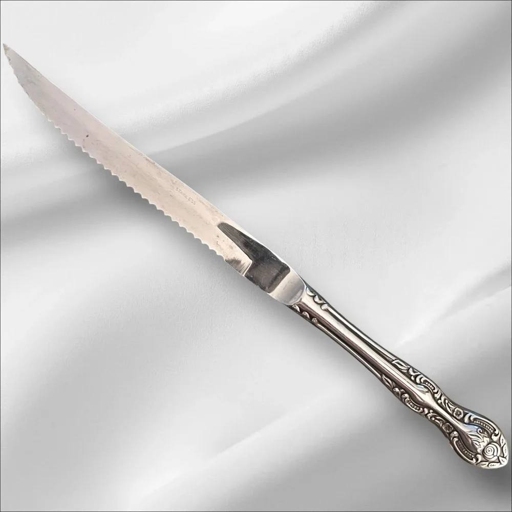 VTG Reed & Barton Candace-Andrea Bread Cake Knife Rebacraft Stainless 13”